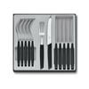 Victorinox 12 Piece Modern Steak Knife & Fork Cutlery Set Of 12pc Black