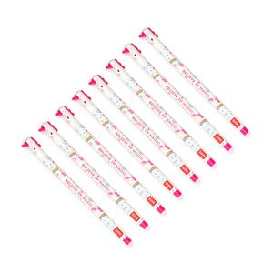 8x Legami Erasable Gel Pen Rollerball Office Writing Stationery Unicorn Pink Ink