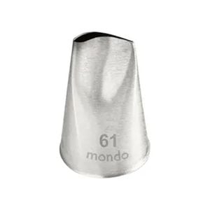 Mondo Stainless Steel #61 Petal Piping Tip Icing Cake Decorating Nozzle Silver