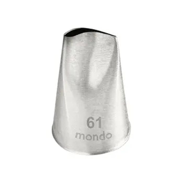 Mondo Stainless Steel #61 Petal Piping Tip Icing Cake Decorating Nozzle Silver