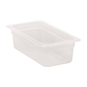 Cambro Gastronorm Tray Polypropylene Translucent 1/3 100mm Food Storage Pan