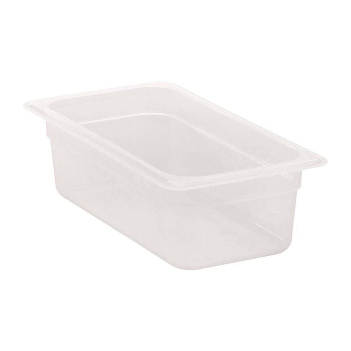 Cambro Gastronorm Tray Polypropylene Translucent 1/3 100mm Food Storage Pan