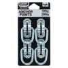 GRUNT Galvanised D Ring Anchor Points - 4 Pack