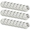 24PK Glass & Co Willow Premium Tilt Silver Screw Lid Storage Jar 150ml Clear