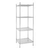 Vogue 4 Tier Wire Tower Unit Shelving Kit Galvanised Zinc 1830x610x610mm Commercial Kitchen Storage
