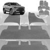 6D Diamond Car Floor Mats for Isuzu MU-X 2021-Current-Ultimate Set-Grey-Outback GT