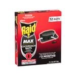 Raid Max Insect Cockroach Baits Traps - 12 Pack