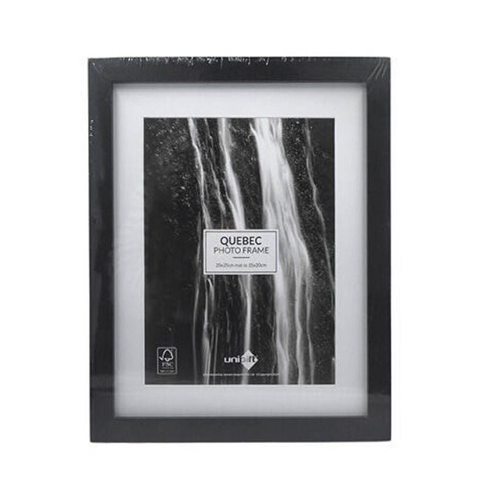 Unigift Quebec Matboard Wooden/Glass Picture Photo Frame 20x25/15x20cm Assorted