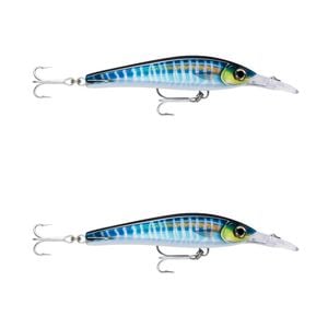 2x Rapala 16cm X Rap Magnum Xtreme Shallow Dive Troll Fish Lures - HD Wahoo UV