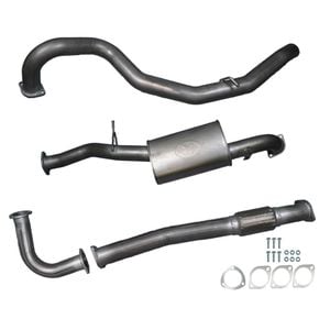 Ignite Exhausts Dump Pipe Back For Nissan Gu Patrol 4.2l Turbo Diesel Wagon 3" Inch / Muffler Raw Aluminised Steel