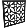 ProtectorAl 300 - 940 x 300 - 940mm Black Morrocco Framed Composite Decorative Panel