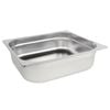Vogue Stainless Steel Gastronorm Tray 2/3 Gn 100mm Commercial Kitchen Food Storage Tray