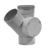 Holman 100 x 45mm DWV U PVC Left Hand Access Female And Female Junction