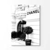 Black And White Fashion Store Print 100% Australian Made 150x100cm (Stretched Canvas)