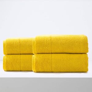 4pc Renee Taylor Aireys Bath Sheet/Towel 160cm Zero Twist Cotton 650 GSM Spice