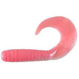 Berkley Gulp 4" Jigging Grub Soft Plastic Fishing Lure Pink Shine Glow