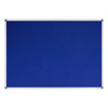 Corporate Felt Pinboard Aluminium Frame 1500x1200mm Blue