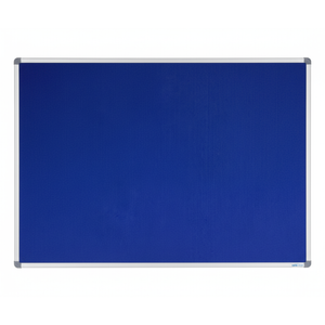 Corporate Felt Pinboard Aluminium Frame 1500x1200mm Blue
