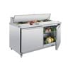 Polar U-series 2 Door Prep Counter Fridge 527ltr - Pizza Prep Fridges (gd883-a)