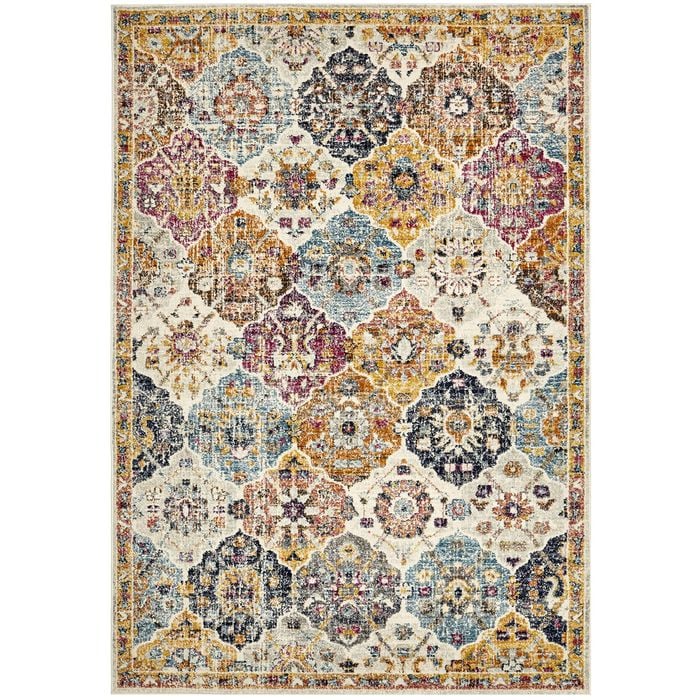 The Rug Connection Gallery 861 Off White 400x300cm - Extra Extra Large Transitional Pet Friendly Indoor Floor Rug