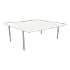 Absco Structures 5.5 x 5.5 x 2.37 Surfmist Double Skillion Carport