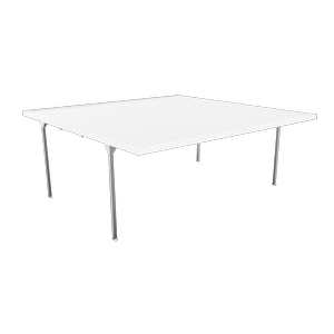 Absco Structures 5.5 x 5.5 x 2.37 Surfmist Double Skillion Carport
