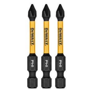 DeWALT 57mm PH1 FLEXTORQ Screwdriver Bit DWAF2PH1IR3 - 3 Pack