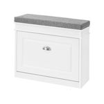 Tilt-Out Shoe Cabinet Shoe Rack, 60 x 24 x 51 cm, (White)