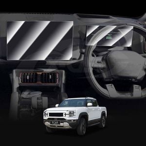 Tempered Glass Dash Center Console Screen Protector for BYD Shark 6 2024-Onwards Touchscreen Anti-Scratch Cover Accessories