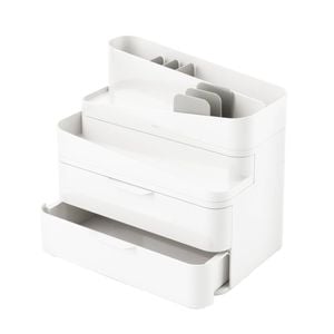 Umbra Glam Organiser Large White & Grey 26.7x18.4x24.8cm
