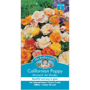 Mr Fothergill's Poppy Californian Monarch Seeds