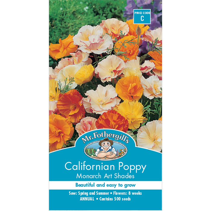 Mr Fothergill's Poppy Californian Monarch Seeds