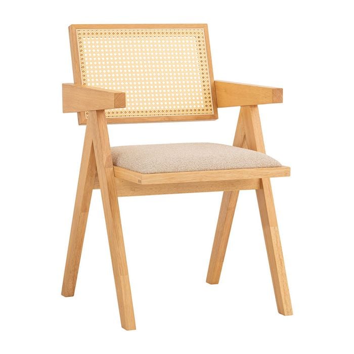 Modern Furniture KAIRI 51x82cm Dining Chair Modern Furniture- Natural & Rattan