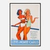 Galrie Vintage Summer Elegance - Monte-Carlo Art Print by Jean Gabriel Domergue, Black Frame, A0 84 x 119cm (33 x 47inch)