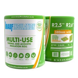 Knauf Insulation Multi-Use Roll R2.6 90mm x 580mm x 8500mm 4.93m2