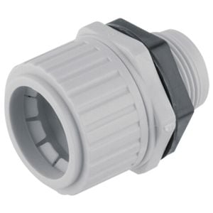 DETA 32mm Grey PVC Conduit Corrugated Gland - Single Pack