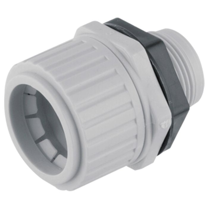 DETA 32mm Grey PVC Conduit Corrugated Gland - Single Pack