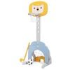 Costway 3-in-1 Basketball Hoop Set Adjustable Sports Activity Center W/balls Yellow