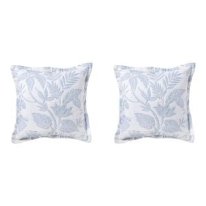 2PK Bianca Laurieton Square White Polyester/Cotton Cushion 43x43cm