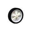 Move It 150mm Black Rubber Tyre with White Plastic Centre