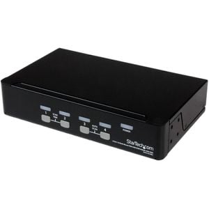 StarTech.com SV431DUSBU KVM Switchbox - TAA Compliant - 4 Computer(s) - 1 Local User(s) - 1920 x 1440 - 2 x USB