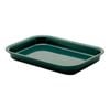 Kh Rectangular Tray Polypropylene Green 12 Pack Durable Plastic Serving Trays