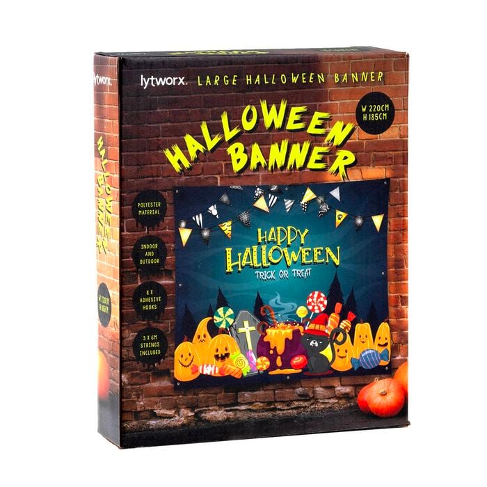 Lytworx 185 x 220cm Halloween Banner