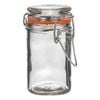 Argon Tableware Glass Storage Jar - 70ml/2.5oz - 4 Colour Seals Airtight Kitchen Storage Container Preserving Jar