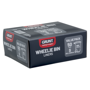 Grunt 80L Small Wheelie Bin Liners - 50 Pack