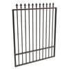 ProtectorAl 800 - 1200 x 1500mm Black Aluminium Spear Top Pool Gate With Mid Rail