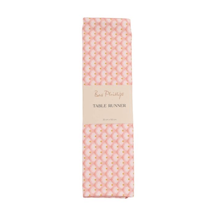 Bas Phillips Printed Linen Looks Table Runner Daisy Small 35x150cm