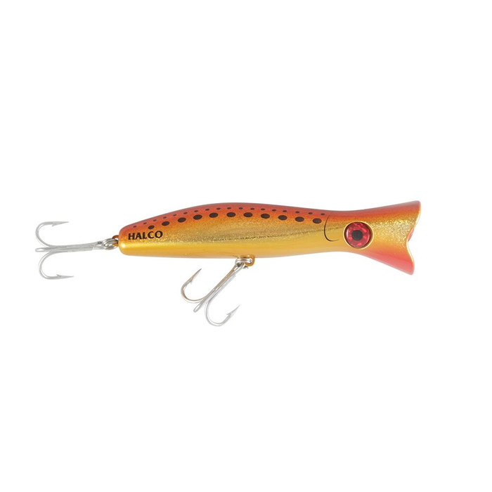 Halco Roosta Popper 160mm Hard Body Topwater Fishing Lure H70  King Brown