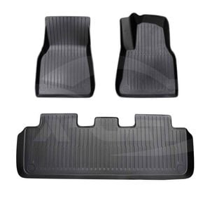3D Heavy Duty All Weather Car Mat Floor Liner Complete Set Front Rear for Tesla Model Y 2022-2025