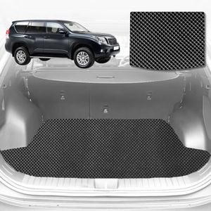 6D Diamond Car Boot Mat for Toyota Prado (J150)2009-2013-Cargo Mat-Black-Outback GT